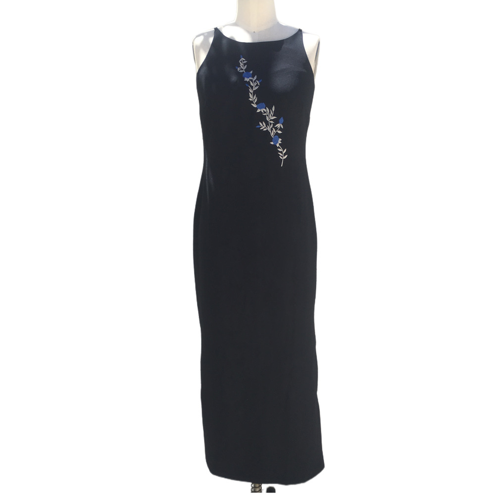 Navy Blue Evening Gown